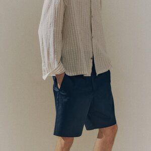 H&M MENS CHINO NAVY SHORTS SIZE 30 LENGTH 32